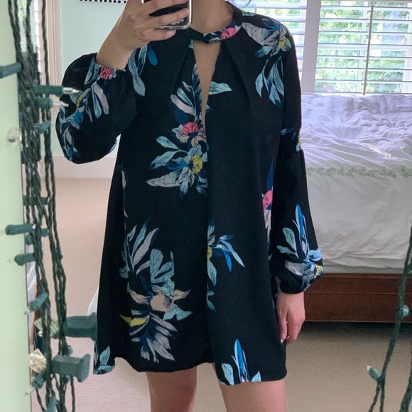 Blue Tree Swing Trapeze Dress - Picture 6 of 9